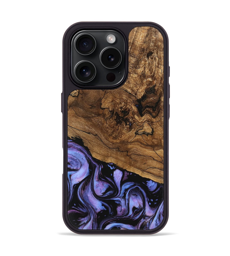 iPhone 16 Pro Wood Phone Case - Sergio (Purple, 746117)