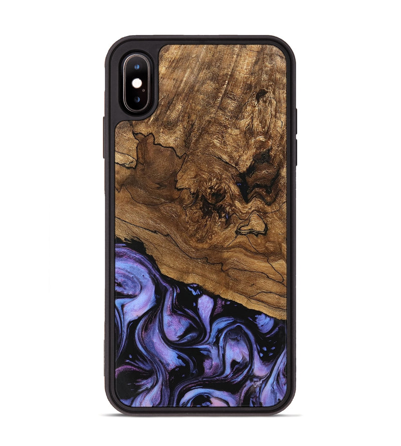 iPhone Xs Max Wood Phone Case - Sergio (Purple, 746117)