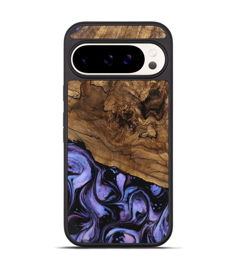 Pixel 9 Wood Phone Case - Sergio (Purple, 746117)