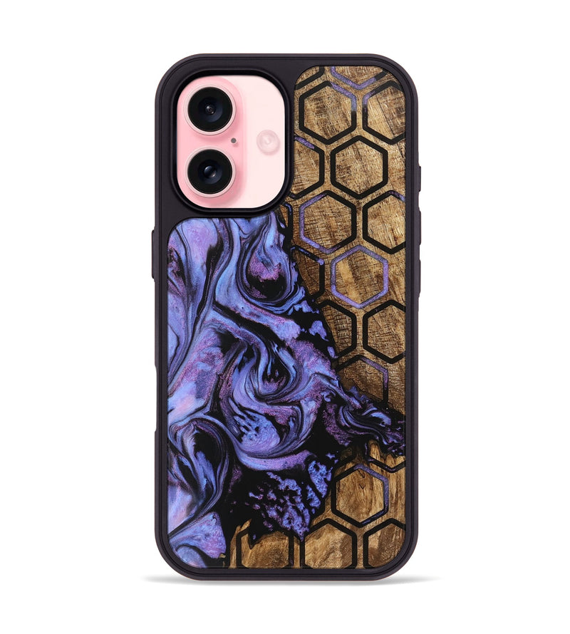 iPhone 16 Wood Phone Case - Lucie (Pattern, 746118)