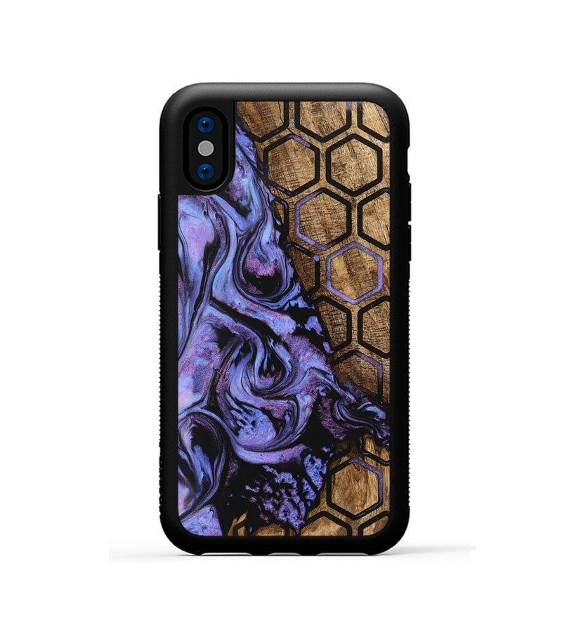 iPhone Xs Wood Phone Case - Lucie (Pattern, 746118)