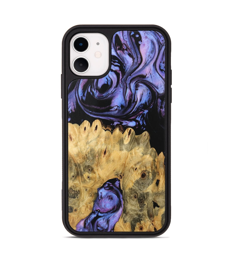 iPhone 11 Wood Phone Case - Kanisha (Purple, 746119)