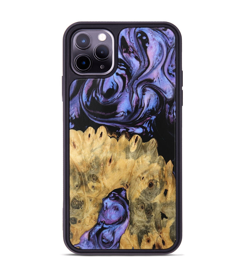 iPhone 11 Pro Max Wood Phone Case - Kanisha (Purple, 746119)