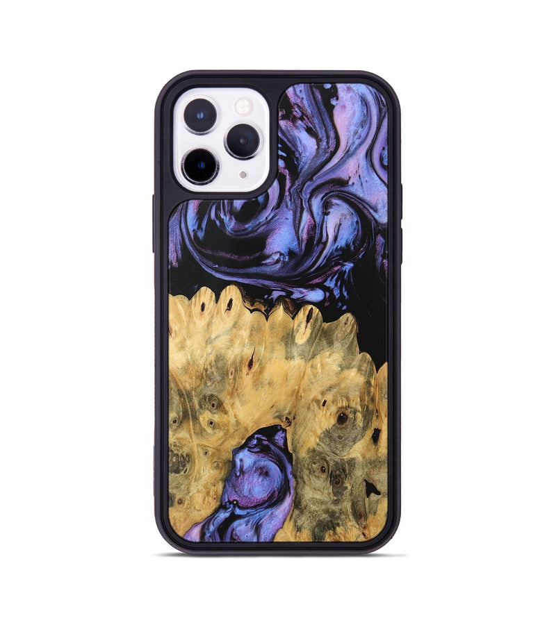 iPhone 11 Pro Wood Phone Case - Kanisha (Purple, 746119)