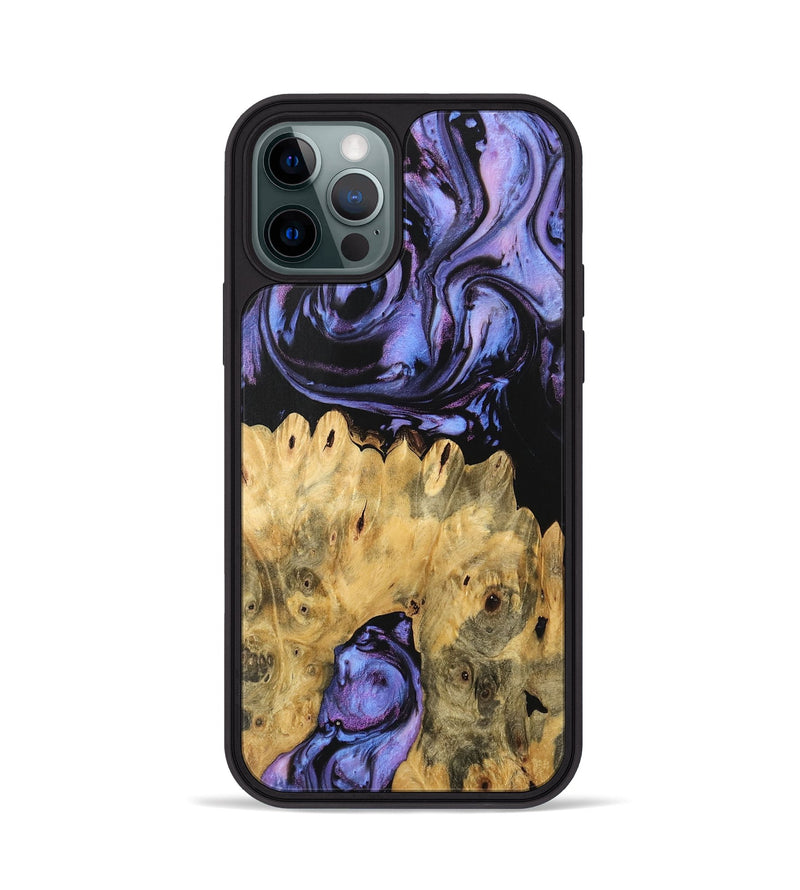 iPhone 12 Pro Wood Phone Case - Kanisha (Purple, 746119)