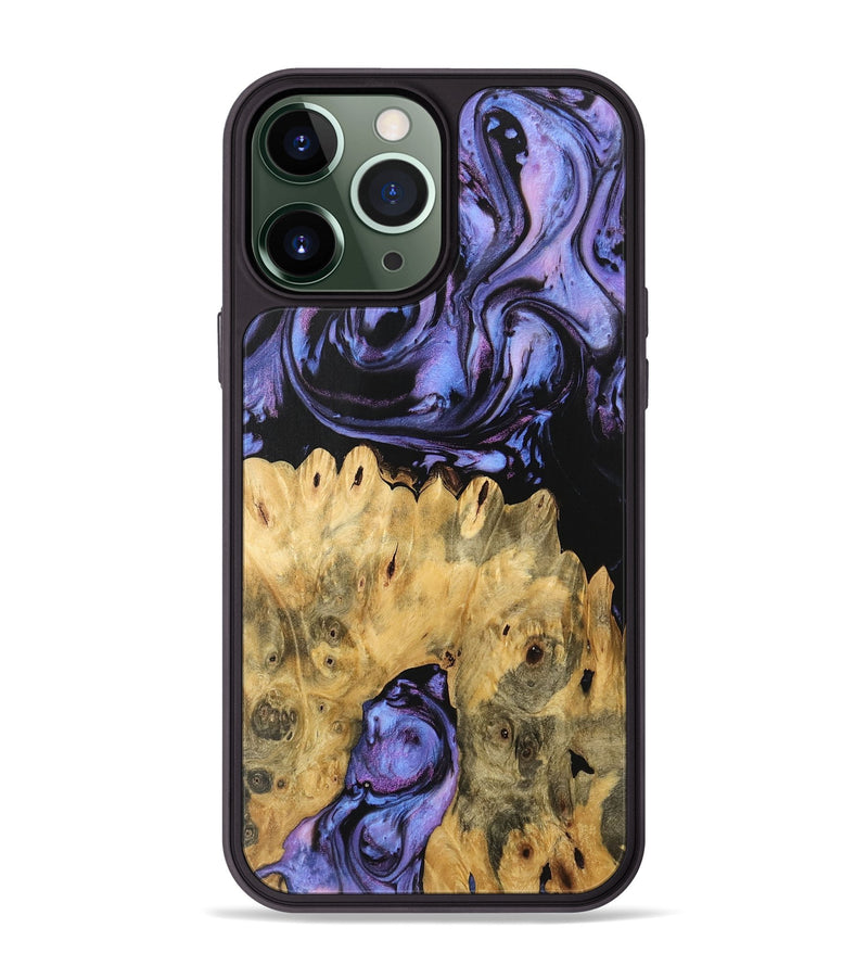 iPhone 13 Pro Max Wood Phone Case - Kanisha (Purple, 746119)