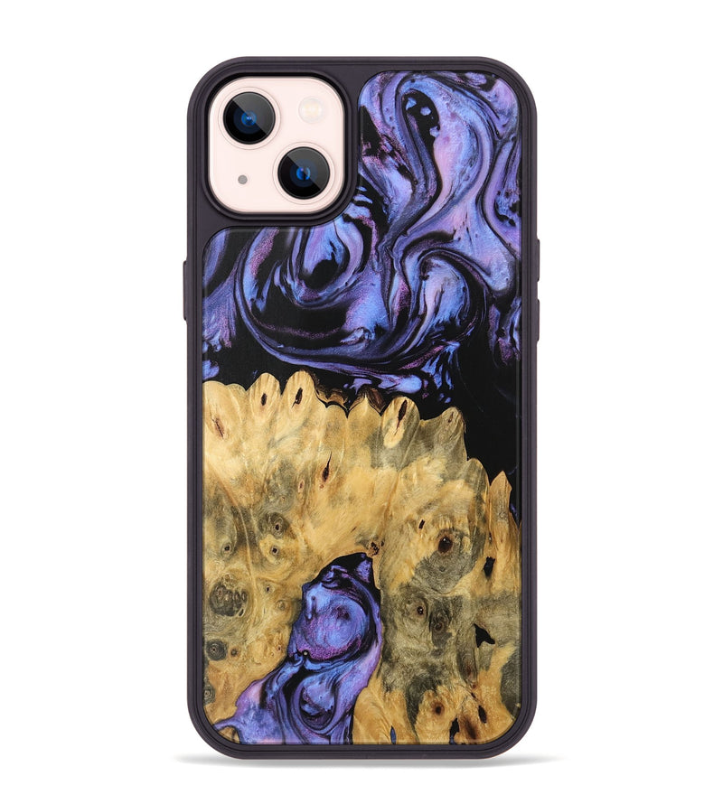 iPhone 14 Plus Wood Phone Case - Kanisha (Purple, 746119)