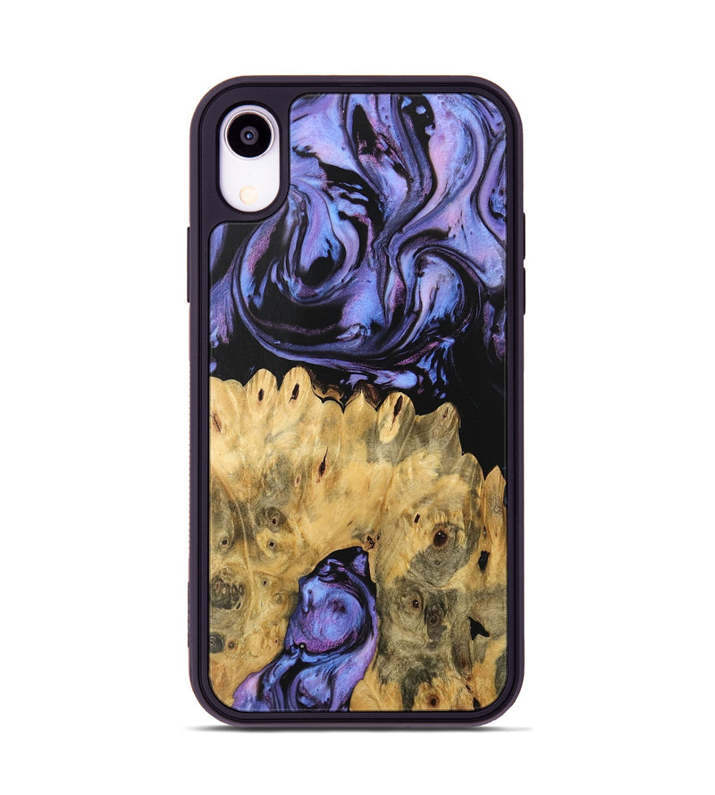 iPhone Xr Wood Phone Case - Kanisha (Purple, 746119)