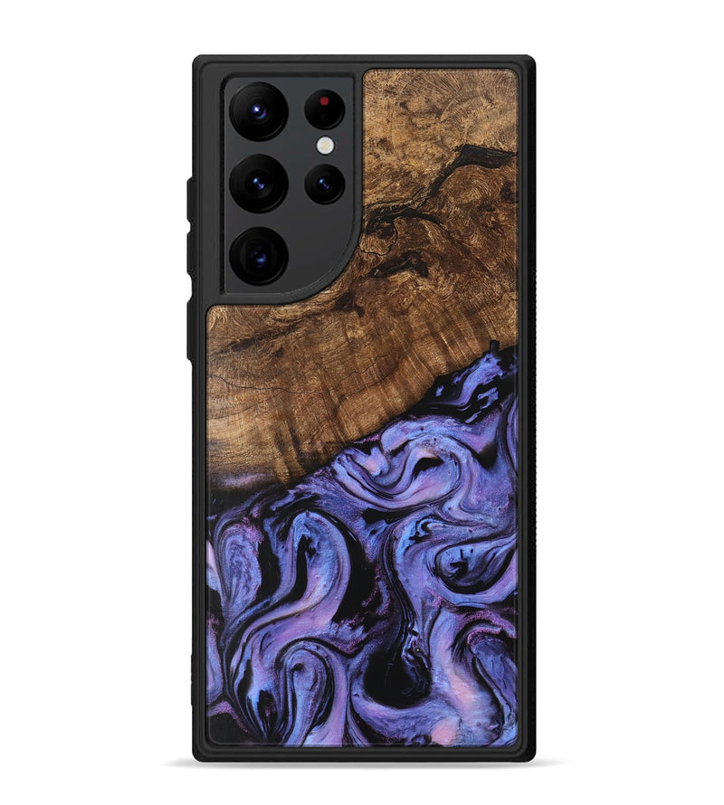 Galaxy S22 Ultra Wood Phone Case - Freya (Purple, 746121)