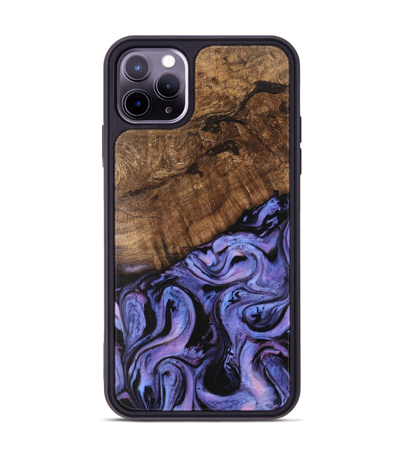 iPhone 11 Pro Max Wood Phone Case - Freya (Purple, 746121)