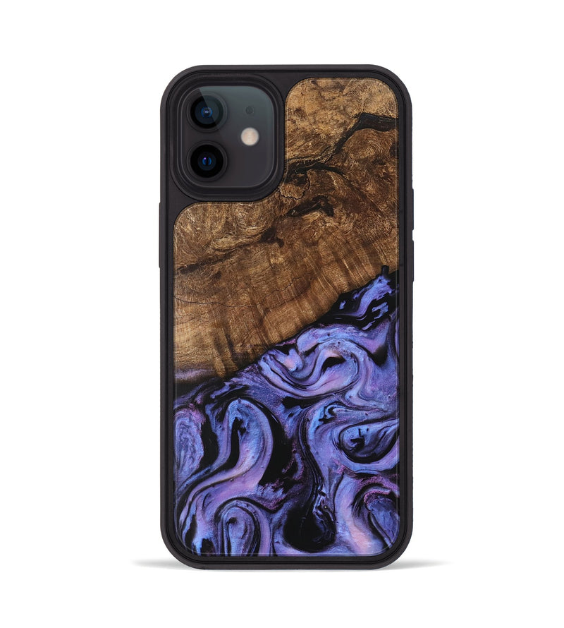 iPhone 12 Wood Phone Case - Freya (Purple, 746121)