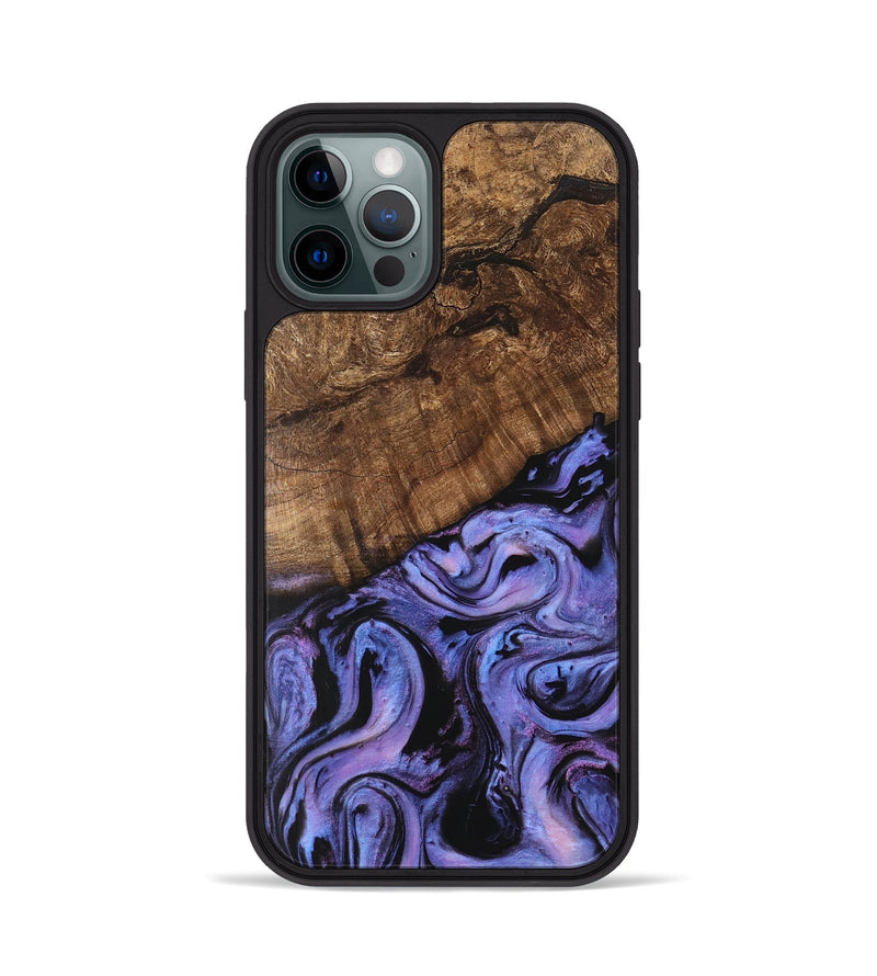 iPhone 12 Pro Wood Phone Case - Freya (Purple, 746121)