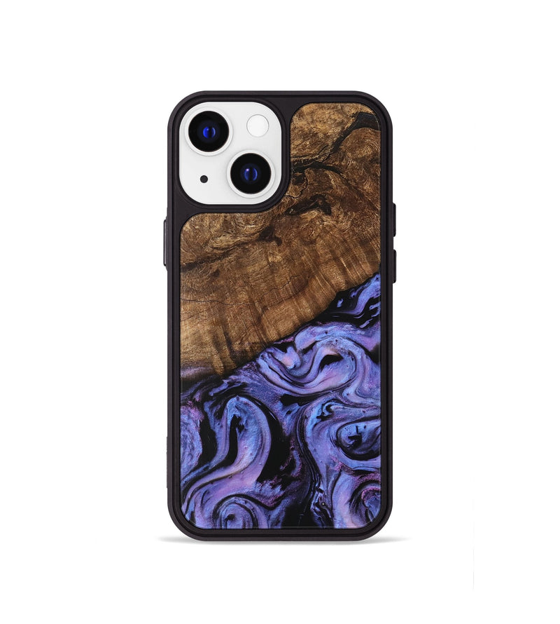 iPhone 13 mini Wood Phone Case - Freya (Purple, 746121)