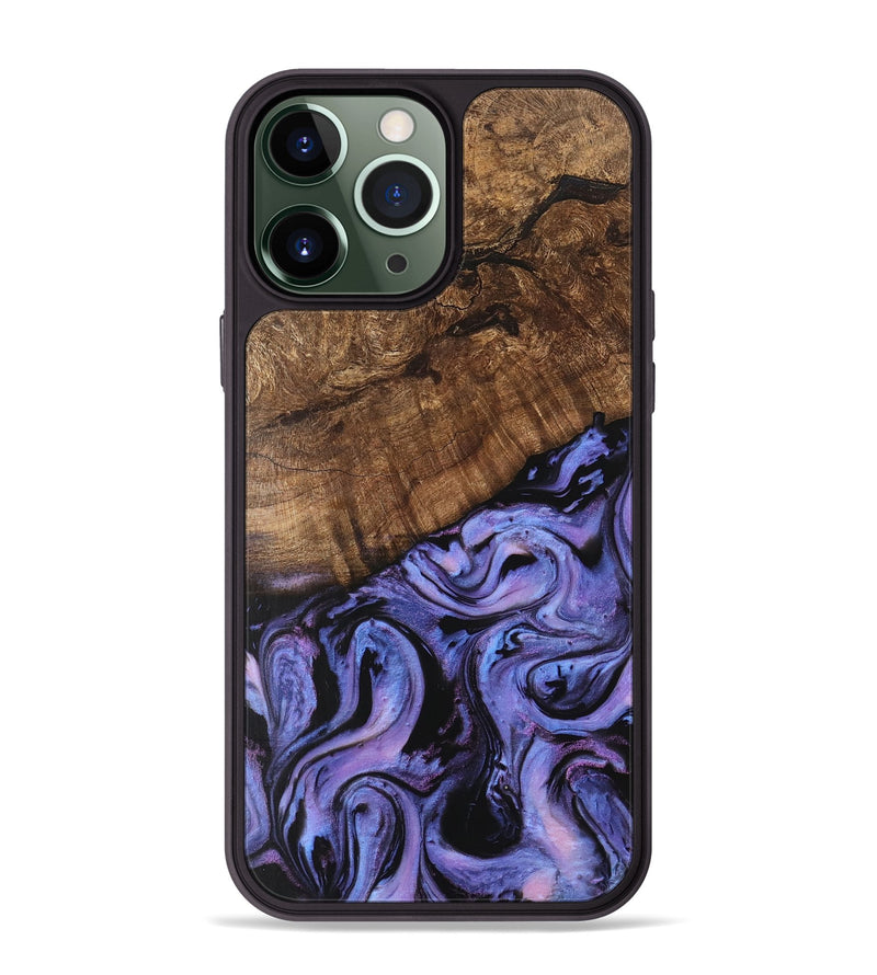 iPhone 13 Pro Max Wood Phone Case - Freya (Purple, 746121)