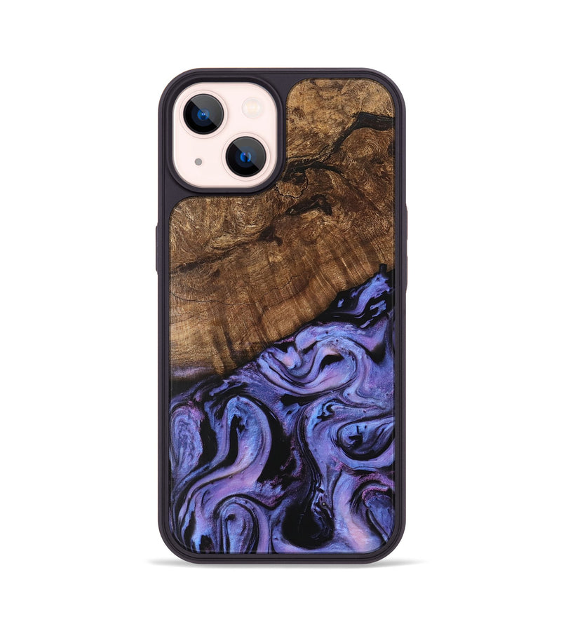 iPhone 14 Wood Phone Case - Freya (Purple, 746121)