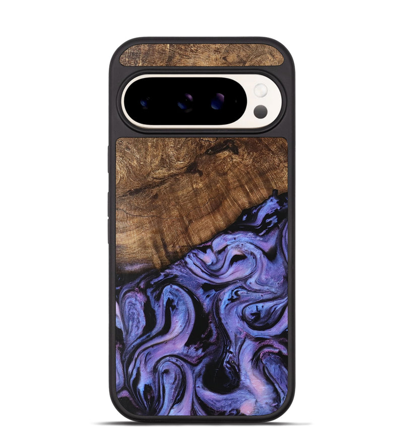 Pixel 9 Wood Phone Case - Freya (Purple, 746121)