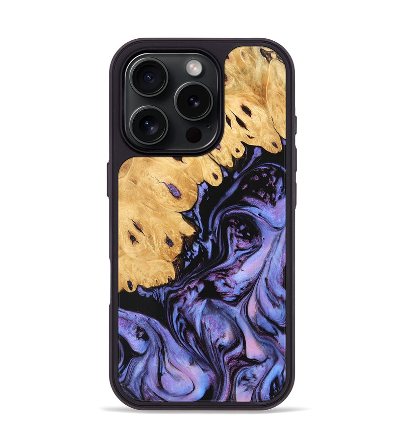 iPhone 16 Pro Wood Phone Case - Scarlet (Purple, 746122)