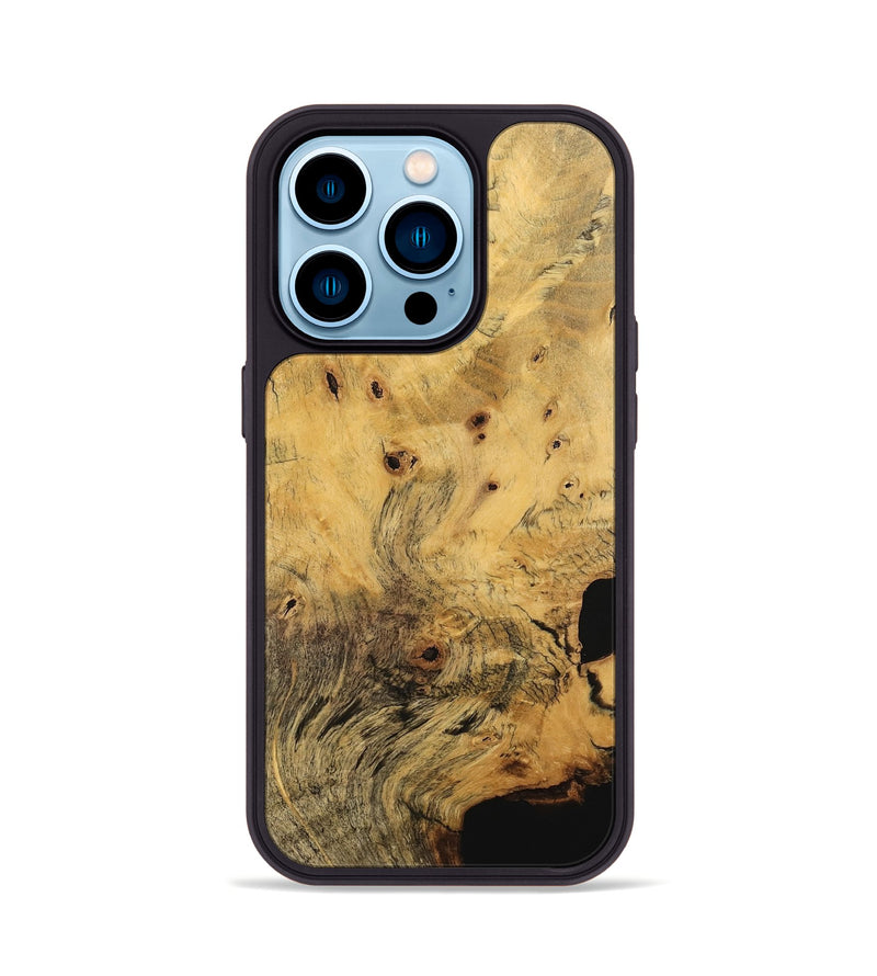 iPhone 14 Pro Wood Phone Case - Dinah (Wood Burl, 746129)