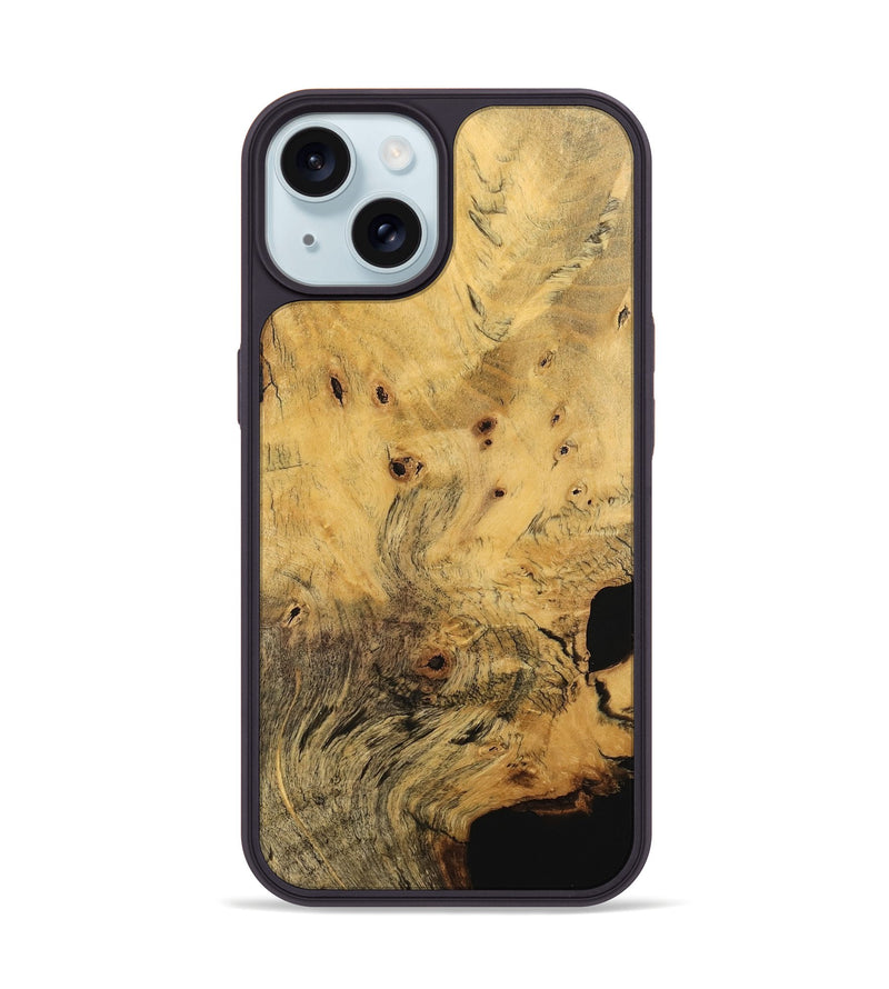 iPhone 15 Wood Phone Case - Dinah (Wood Burl, 746129)