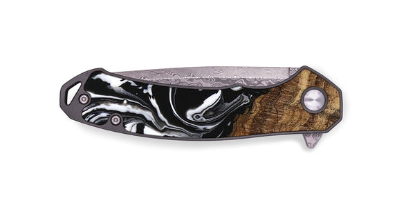 EDC Wood Pocket Knife - Laney (Black & White, 746132)