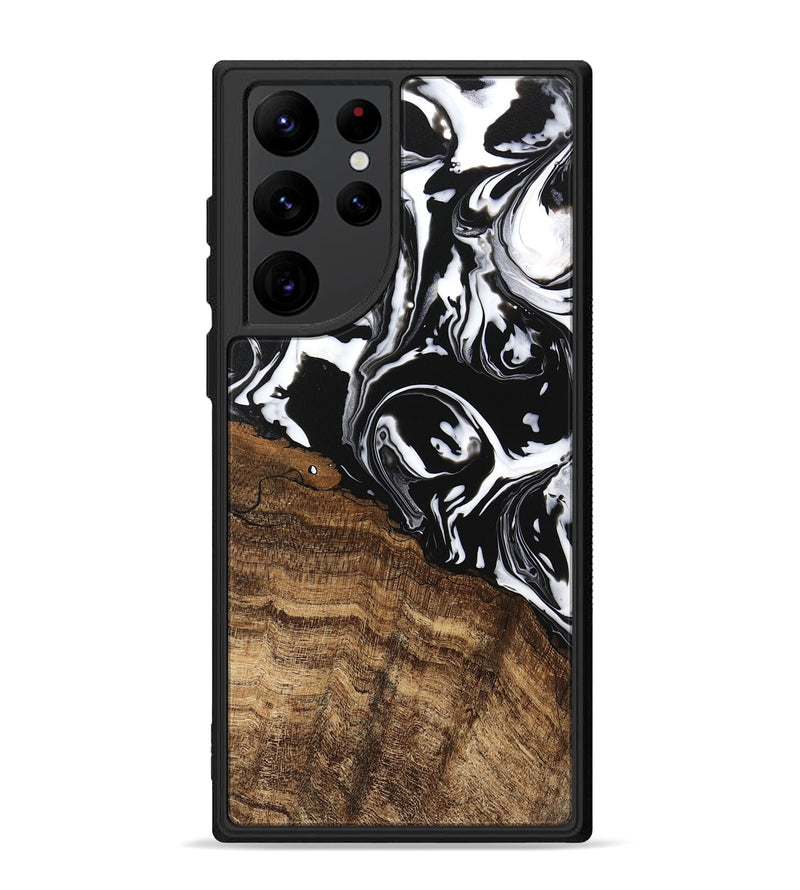 Galaxy S22 Ultra Wood Phone Case - Laney (Black & White, 746132)