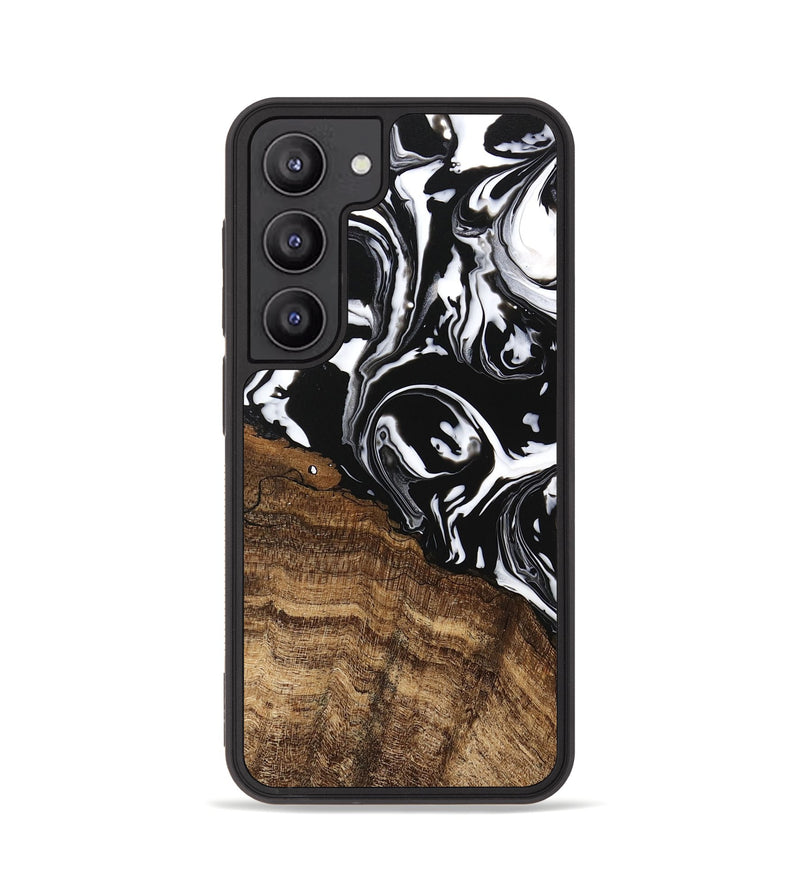 Galaxy S23 Wood Phone Case - Laney (Black & White, 746132)