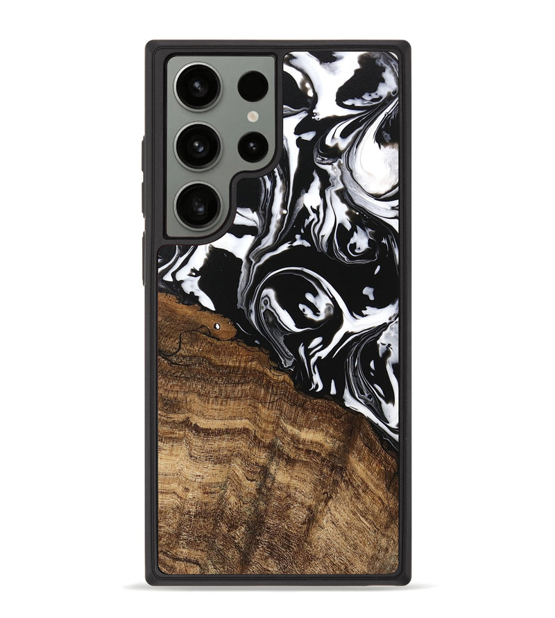 Galaxy S23 Ultra Wood Phone Case - Laney (Black & White, 746132)