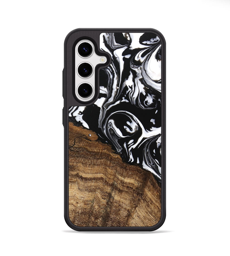 Galaxy S25 Wood Phone Case - Laney (Black & White, 746132)