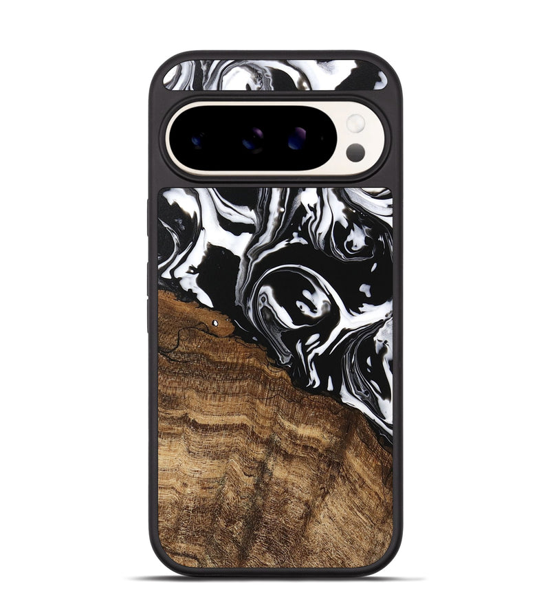 Pixel 9 Wood Phone Case - Laney (Black & White, 746132)