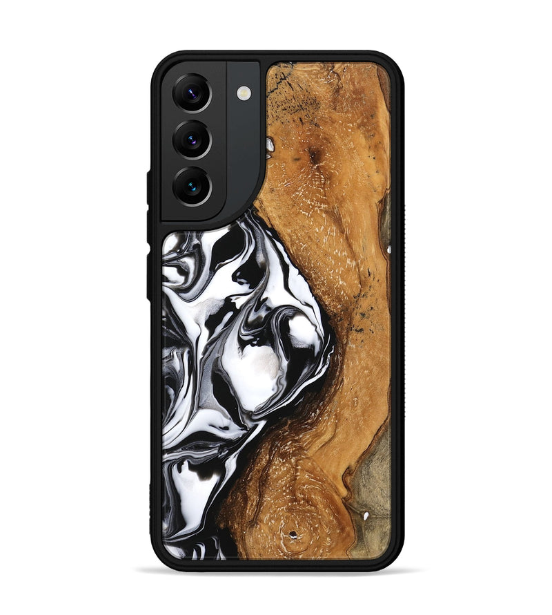 Galaxy S22 Plus Wood Phone Case - Shanika (Black & White, 746133)