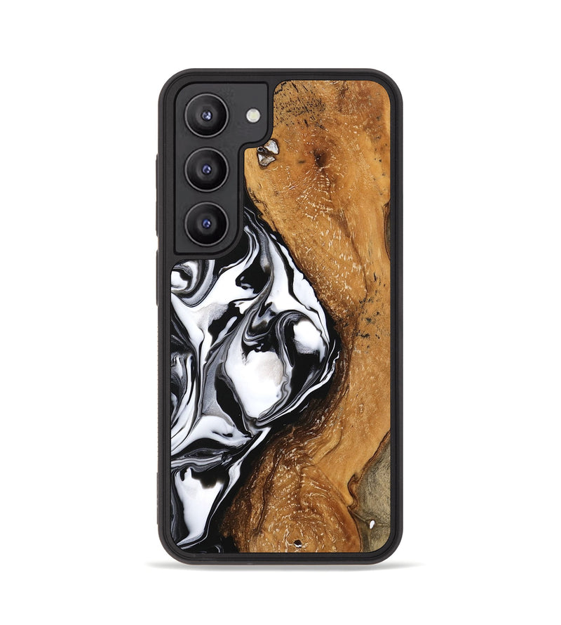 Galaxy S23 Wood Phone Case - Shanika (Black & White, 746133)