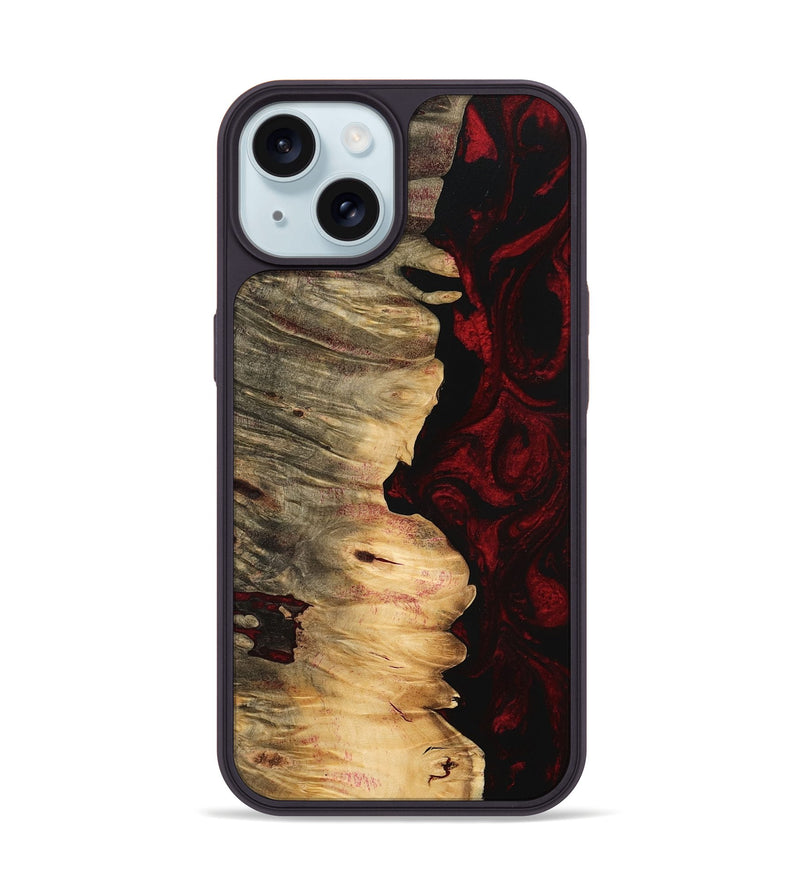 iPhone 15 Wood Phone Case - Areli (Red, 746134)