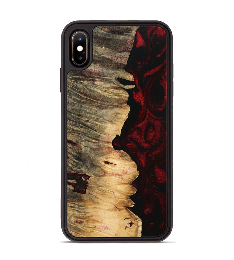 iPhone Xs Max Wood Phone Case - Areli (Red, 746134)