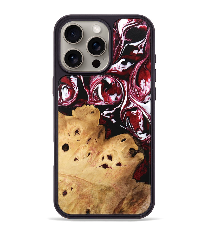 iPhone 16 Pro Max Wood Phone Case - Karyn (Red, 746135)