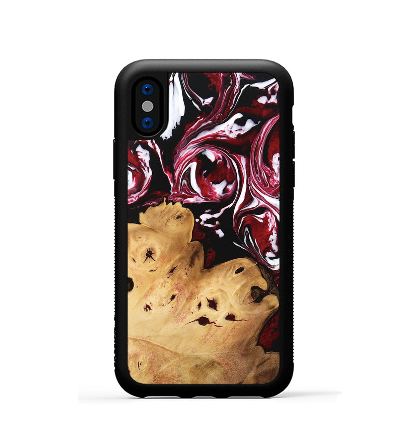 iPhone Xs Wood Phone Case - Karyn (Red, 746135)