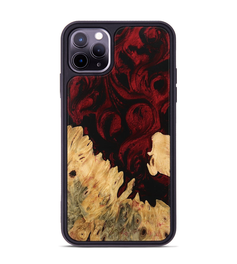 iPhone 11 Pro Max Wood Phone Case - Pedro (Red, 746136)