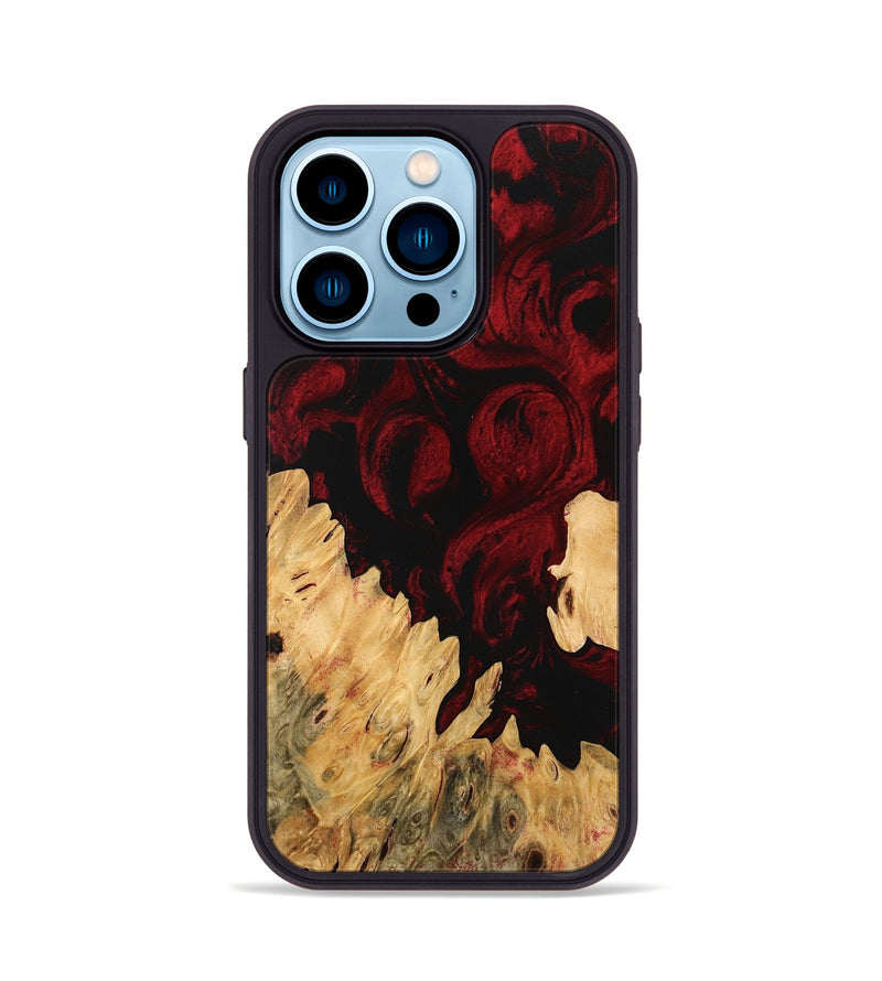 iPhone 14 Pro Wood Phone Case - Pedro (Red, 746136)