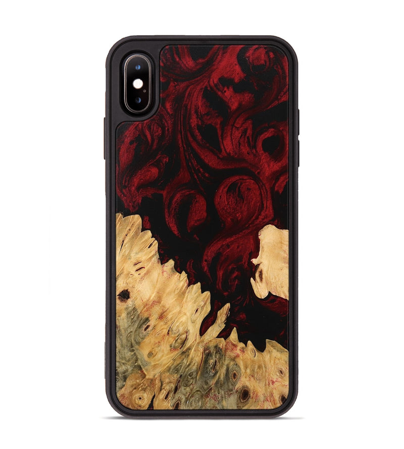 iPhone Xs Max Wood Phone Case - Pedro (Red, 746136)