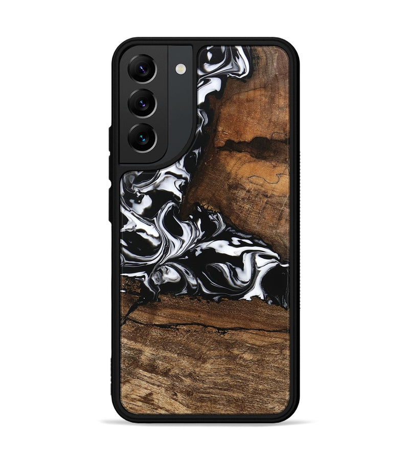 Galaxy S22 Plus Wood Phone Case - Messiah (Black & White, 746137)