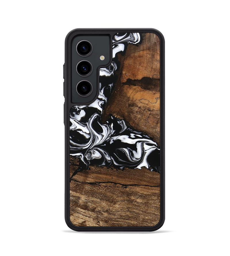 Galaxy S24 Wood Phone Case - Messiah (Black & White, 746137)