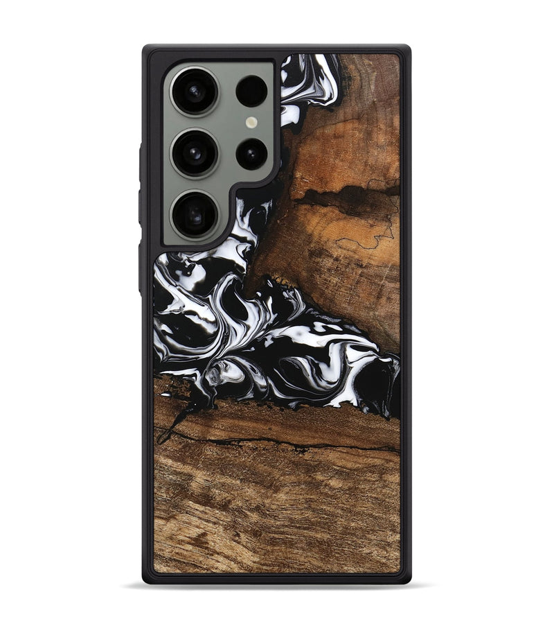 Galaxy S24 Ultra Wood Phone Case - Messiah (Black & White, 746137)