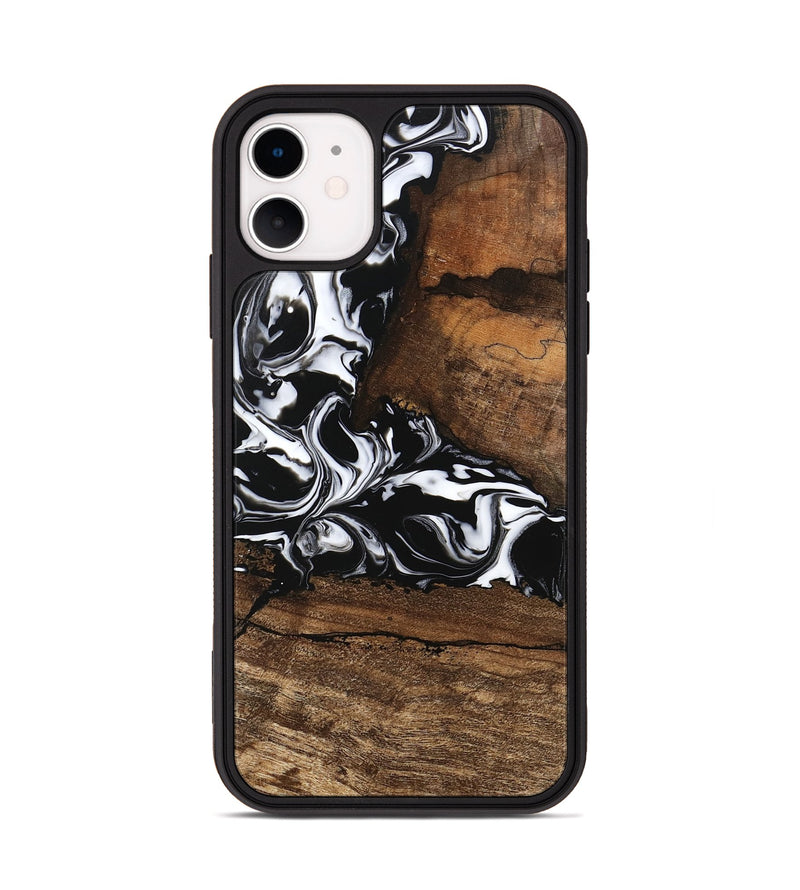 iPhone 11 Wood Phone Case - Messiah (Black & White, 746137)