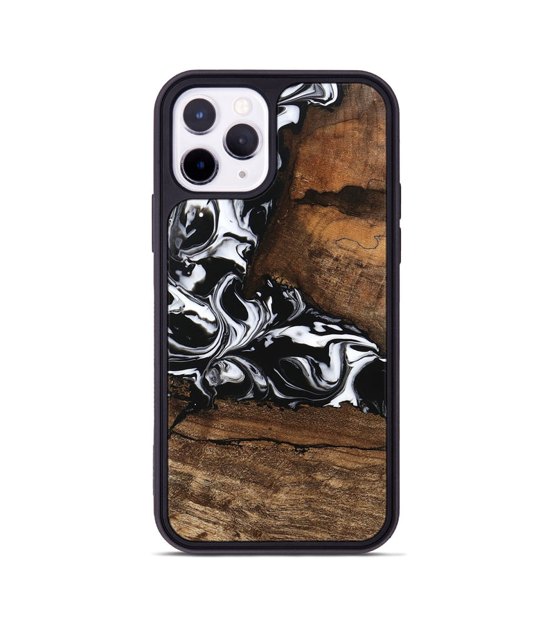 iPhone 11 Pro Wood Phone Case - Messiah (Black & White, 746137)