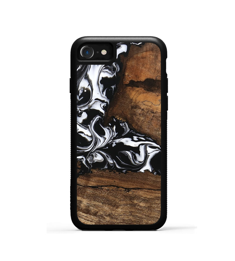 iPhone SE Wood Phone Case - Messiah (Black & White, 746137)