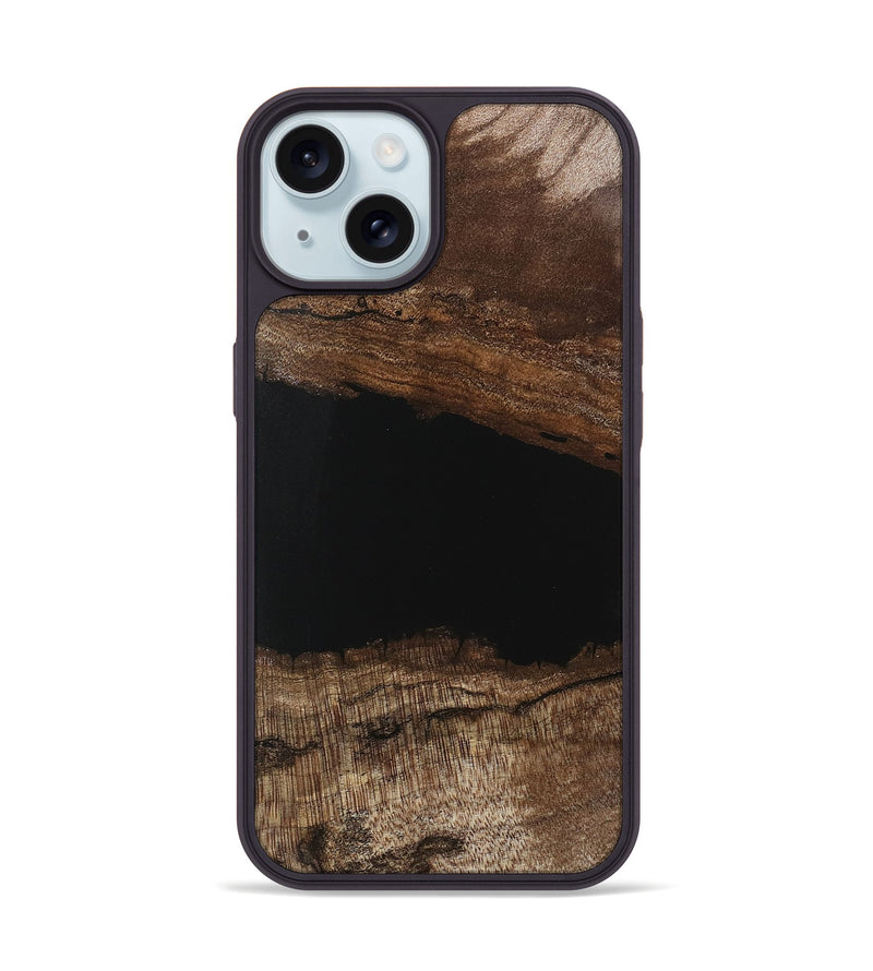 iPhone 15 Wood Phone Case - Breonna (Wood Burl, 746141)