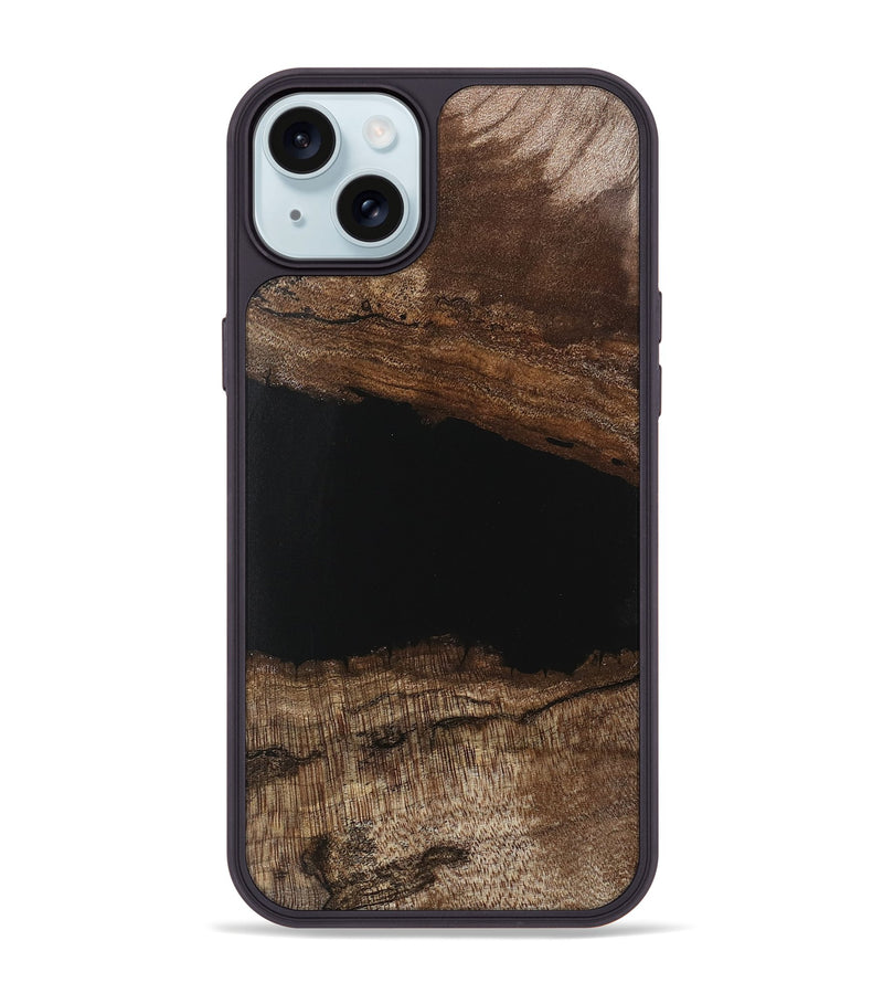 iPhone 15 Plus Wood Phone Case - Breonna (Wood Burl, 746141)