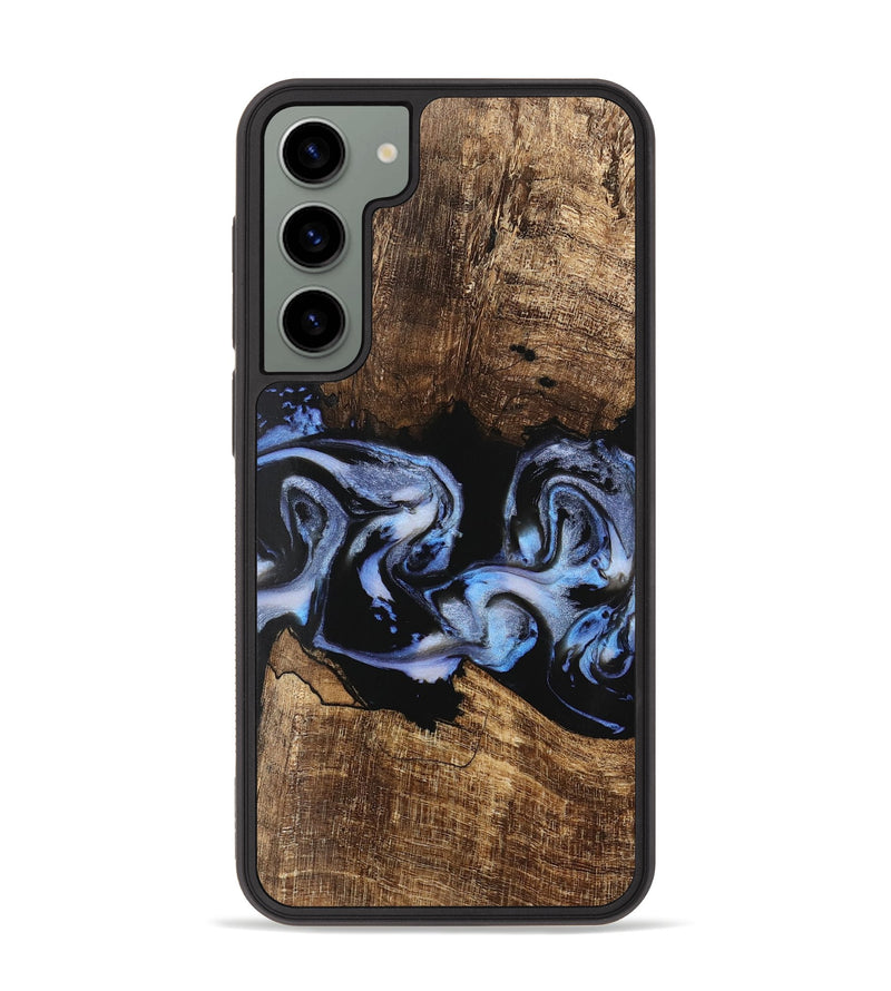 Galaxy S23 Plus Wood Phone Case - Moesha (Blue, 746144)