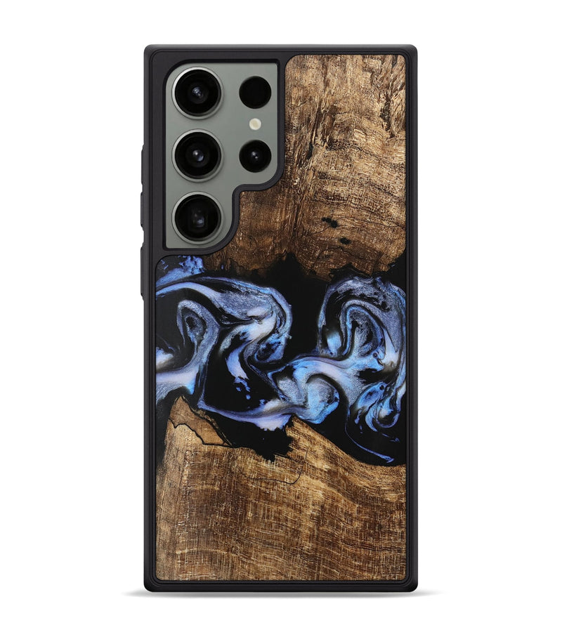 Galaxy S24 Ultra Wood Phone Case - Moesha (Blue, 746144)