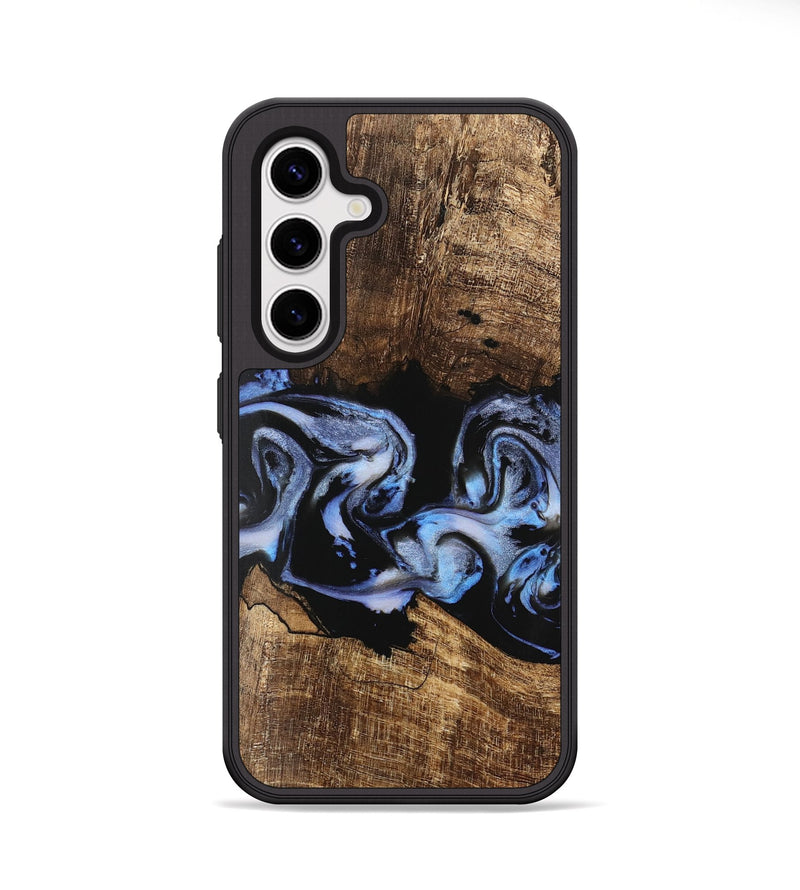 Galaxy S25 Plus Wood Phone Case - Moesha (Blue, 746144)