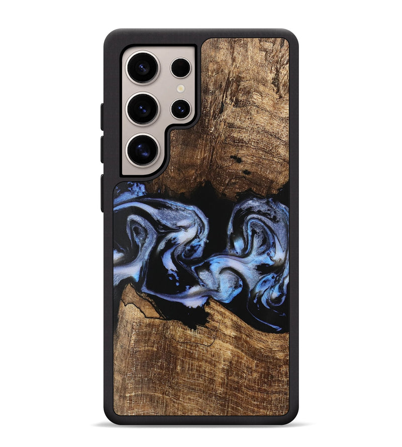 Galaxy S25 Ultra Wood Phone Case - Moesha (Blue, 746144)